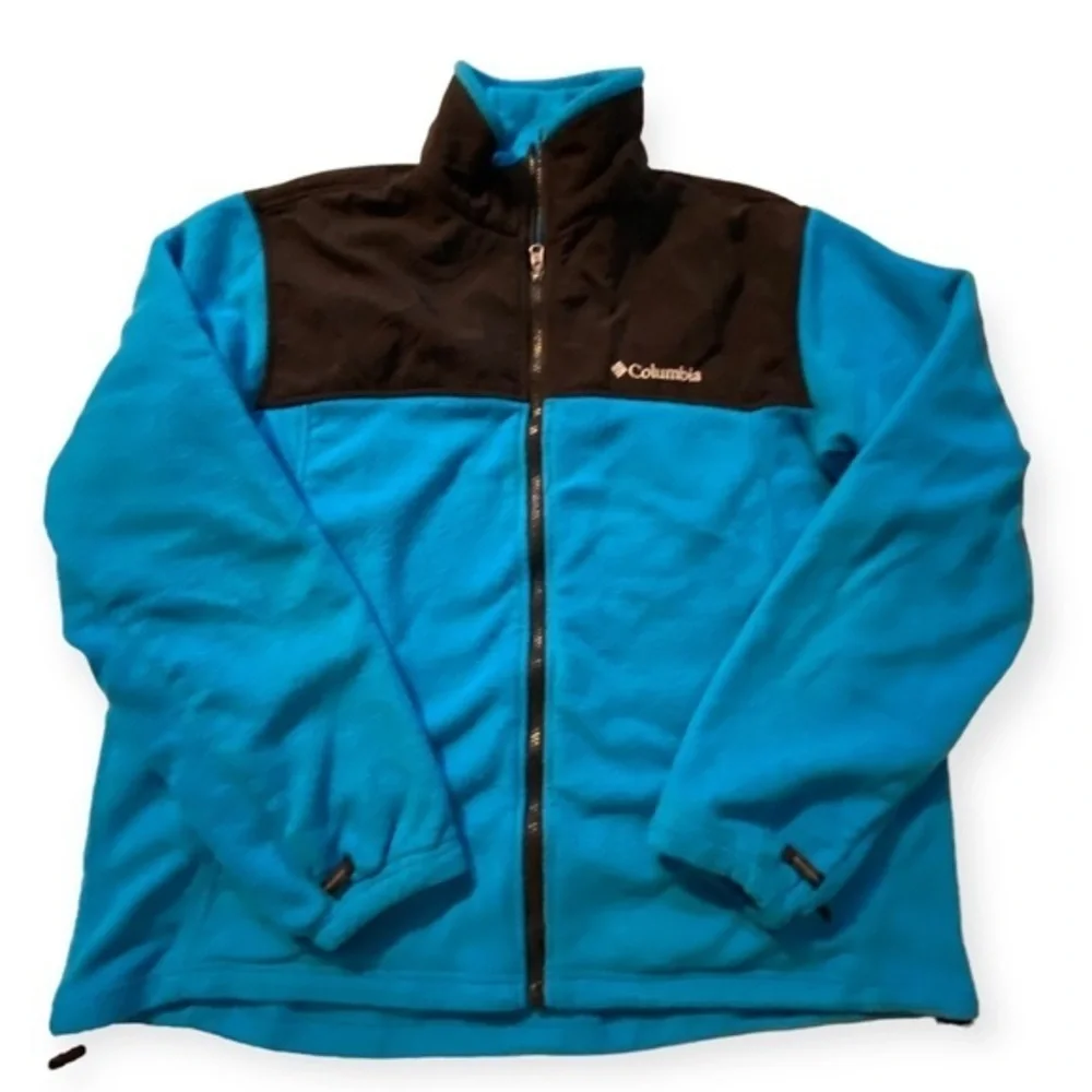 Columbia Jacket Women’s Large Full Zip Blue Interchange Draw String Broke